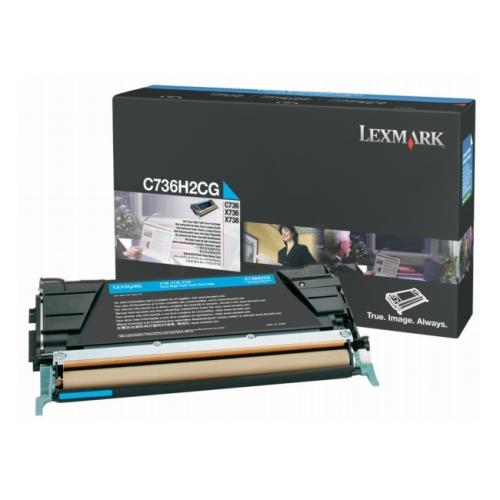 Lexmark Toner cyan (C736H2CG / 0C736H2CG)