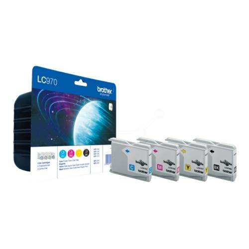 Brother Blækpatron sort / cyan / magenta / gul (LC970VALBP) (multipack)