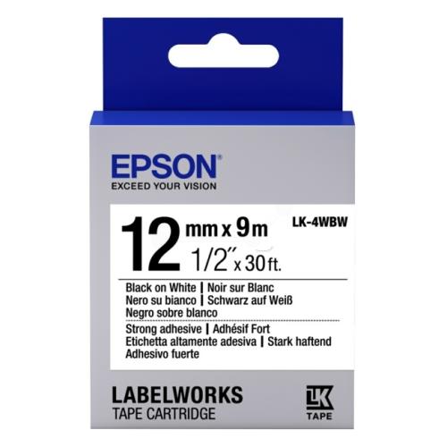 Epson Farvebånd sort / hvid (C53S654016 / LK4WBW)