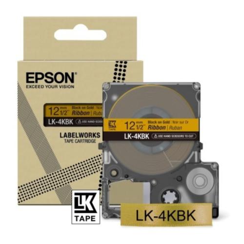 Epson Farvebånd sort / guld (C53S654001 / LK4KBK)
