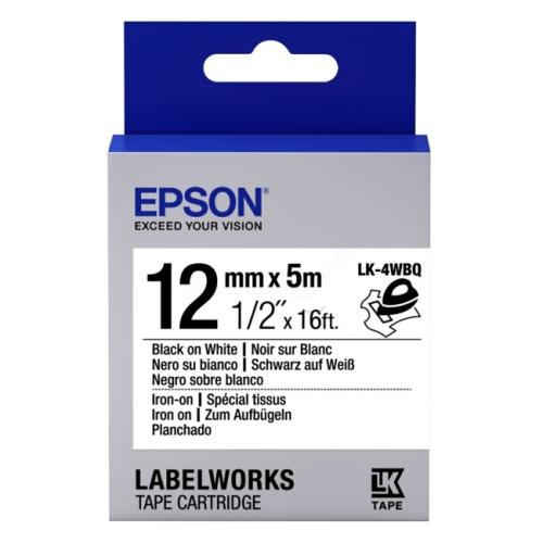 Epson Etiketter sort / hvid (C53S654024 / LK4WBQ)