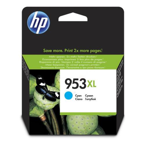HP Blækpatron cyan (F6U16AE#301 / 953XL) (høj kapacitet)