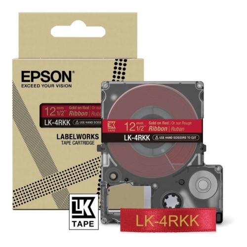 Epson Etiketter rød / guld (C53S654033 / LK4RKK)