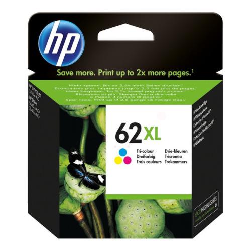 HP Blækpatron farve (C2P07AE#301 / 62XL) (høj kapacitet)