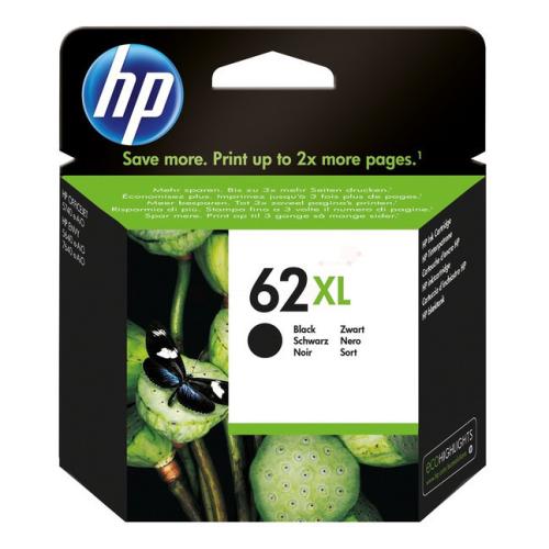HP Blækpatron sort (C2P05AE#301 / 62XL) (høj kapacitet)