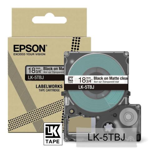 Epson Etiketter sort / gennemsigtig (C53S672066 / LK5TBJ)