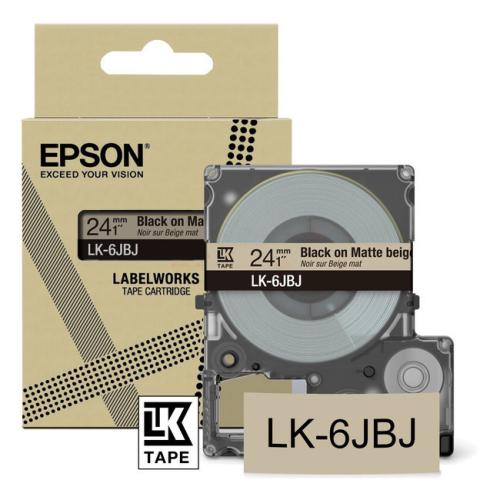Epson Etiketter sort (C53S672092 / LK6JBJ)