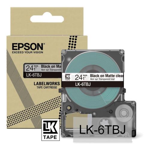 Epson Etiketter sort / gennemsigtig (C53S672067 / LK6TBJ)