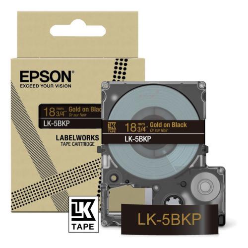 Epson Etiketter sort / guld (C53S672095 / LK5BKP)