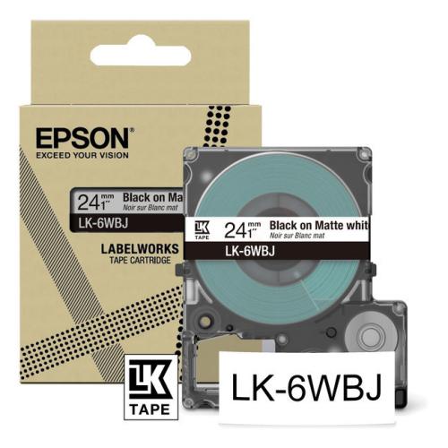 Epson Etiketter sort / hvid (C53S672064 / LK6WBJ)