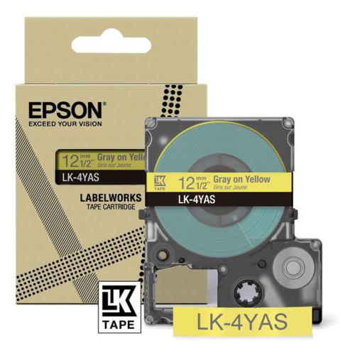 Epson Etiketter gray/yellow (C53S672104 / LK4YAS)