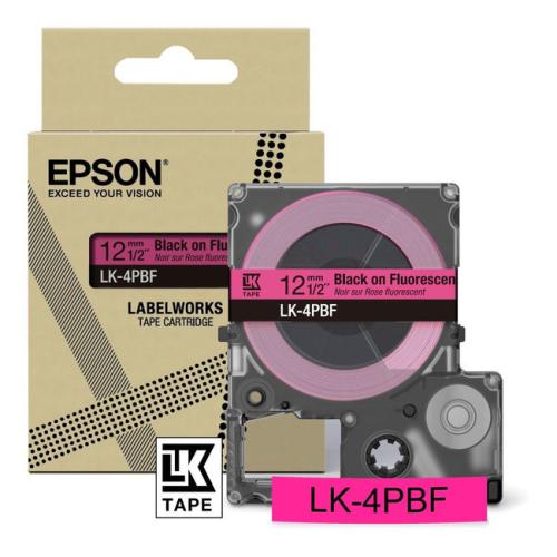 Epson Etiketter black/Pink (C53S672100 / LK4PBF)