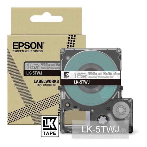 Epson Etiketter gennemsigtig / hvid (C53S672069 / LK5TWJ)