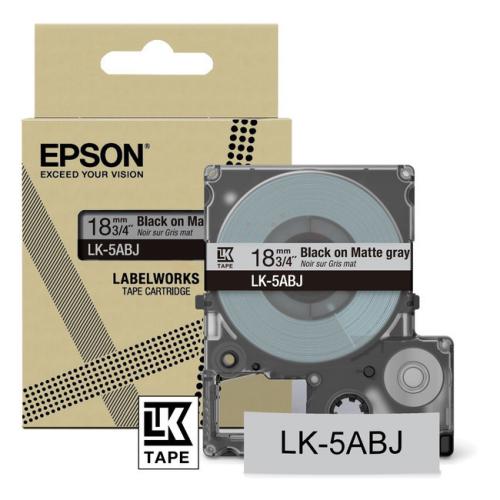 Epson Etiketter sort / grå (C53S672087 / LK5ABJ)
