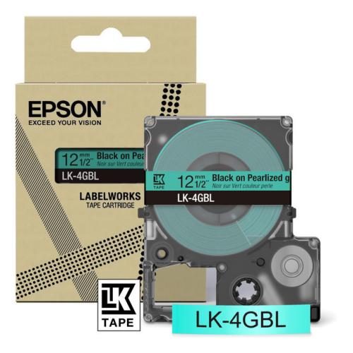 Epson Etiketter sort / grøn (C53S672102 / LK4GBL)
