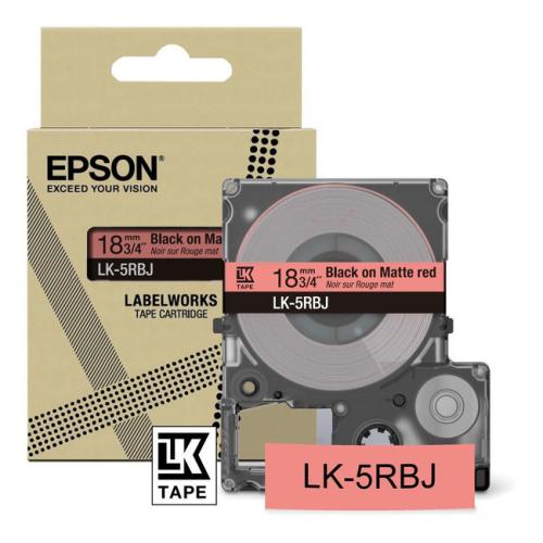 Epson Etiketter sort / rød (C53S672072 / LK5RBJ)