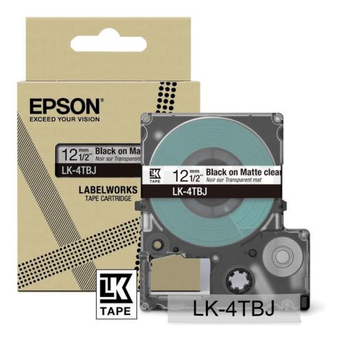 Epson Etiketter sort / gennemsigtig (C53S672065 / LK4TBJ)