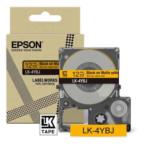 Epson Etiketter sort / gul (C53S672074 / LK4YBJ)